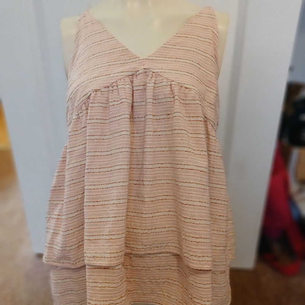 Doe and Rae crochet trimmed tank top